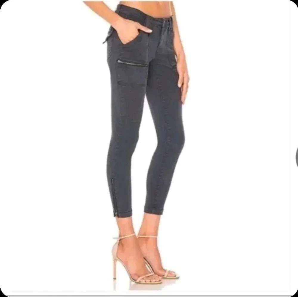 ❤️ Pistola ❤️| Topanga Gray Cargo Moto Jean's Sz 26